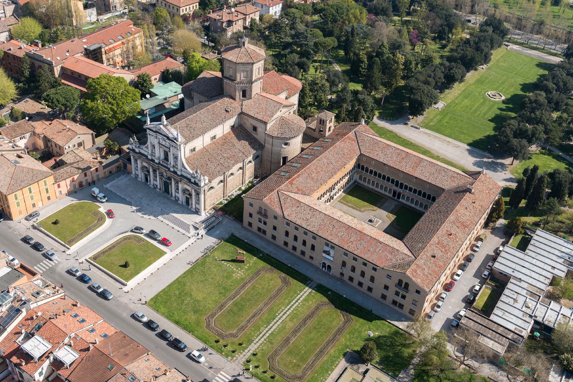 Veduta aerea del MAR Museo d'Arte della Città di Ravenna © g.biserni