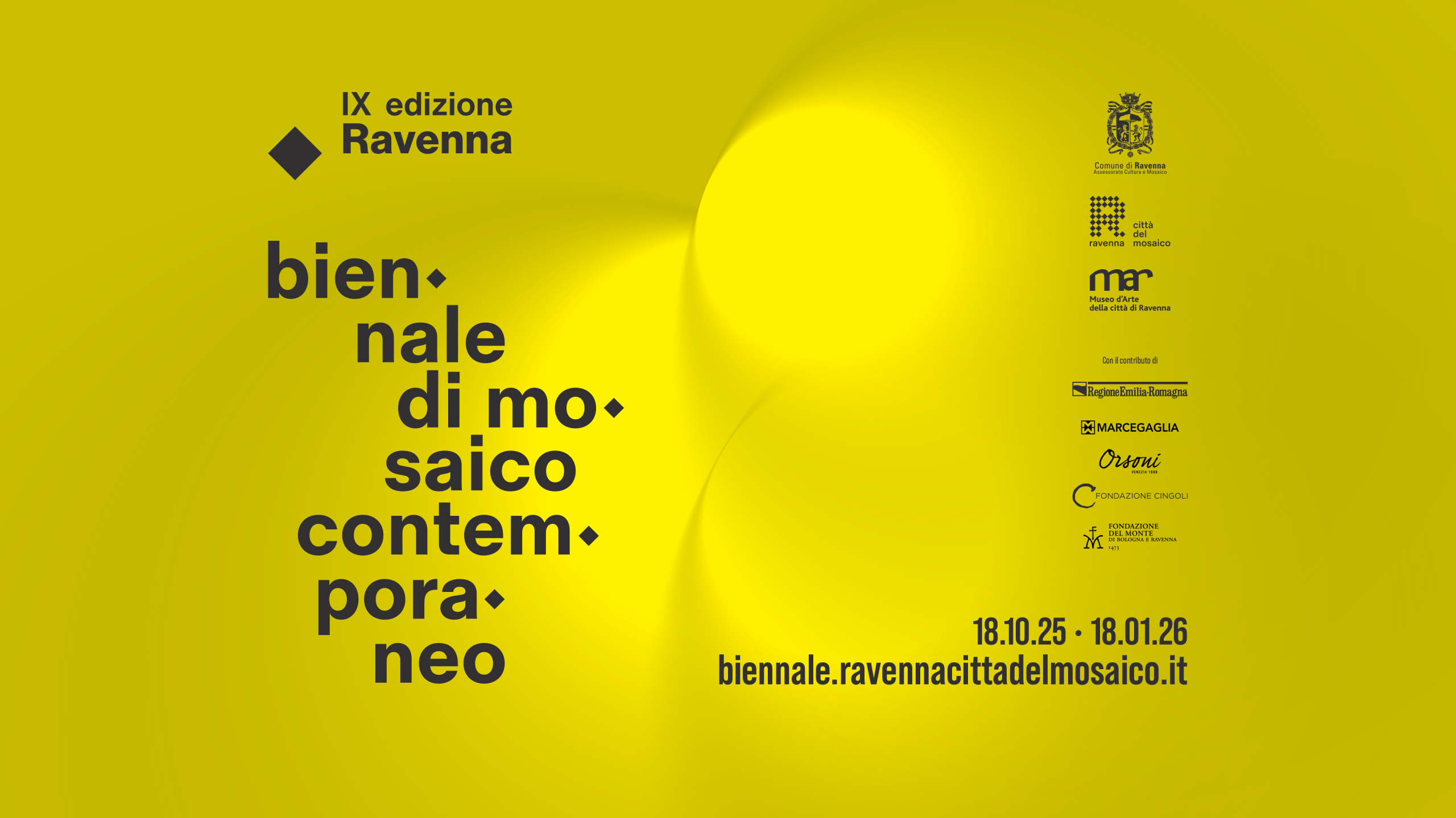 locandina IX Biennale di Mosaico di Ravenna