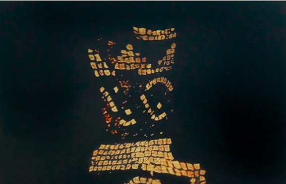 particolare dell'opera:Fabrizio-Plessi-Mosaico-T105-2021